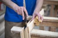 Grundierung eines Holzfensters im PaX Classic Werk Bad Lausick