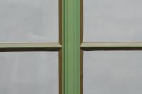 Detailansicht Sprossen und Kämpfer mit Leinöl Kittfase Holzfenster PaXsimplex