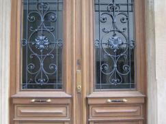 restaurierte Haustür lasiert