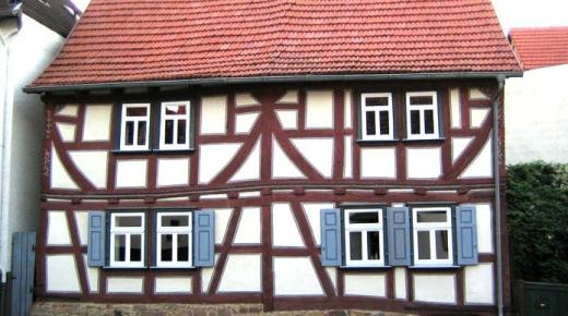 saniertes Fachwerkhaus