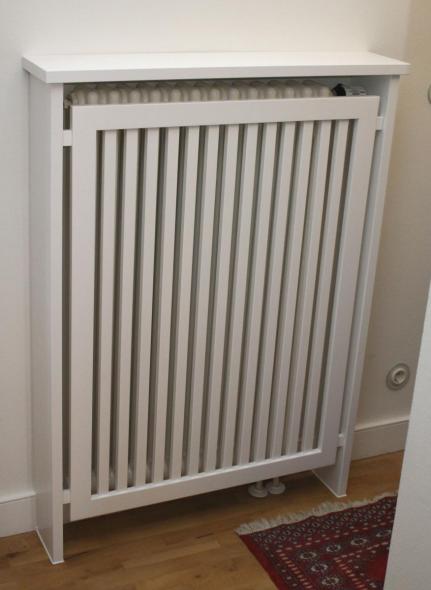 Heizkörperverkleidung in Weißlack