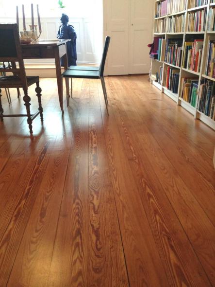 Restaurierter Pitch Pine Dielenboden